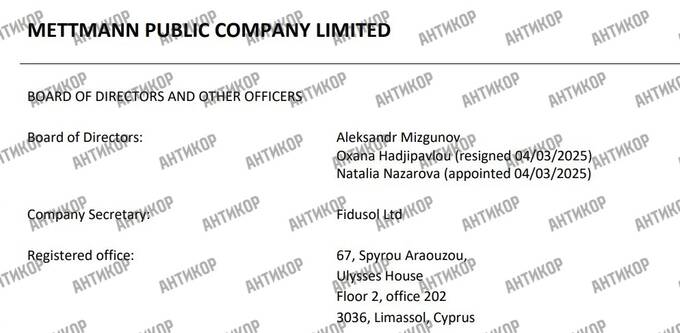 Російські мільярди, кіпрський офшор і нове обличчя: яку роль відіграє Наталія Назарова в історії Mettmann Public Company Limited quhiqkkiqdziqqehab